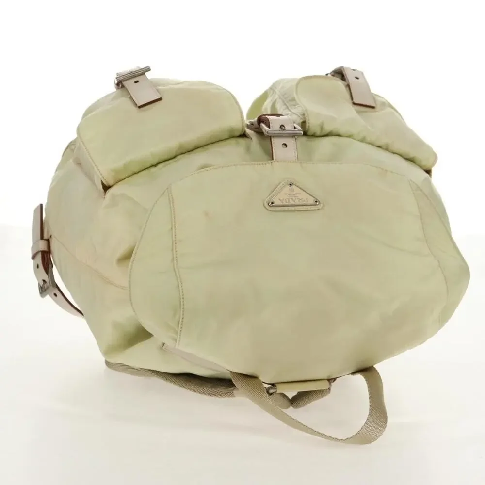 Prada Nylon Backpack Beige
